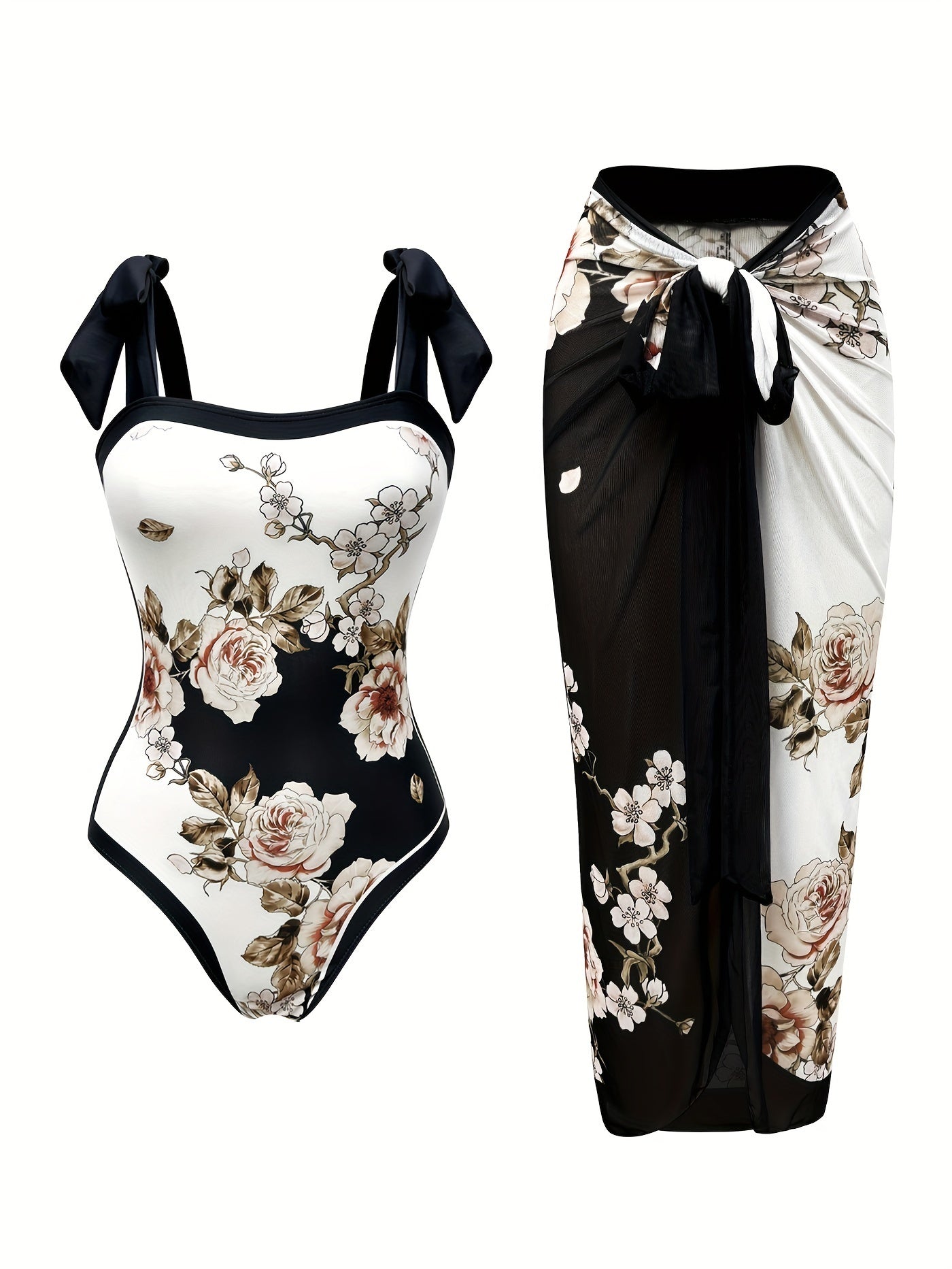 Women's Two-piece Casual Swimsuit P96 Black